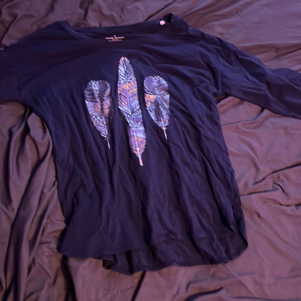 Sonoma Navy 3/4 Sleeve Top